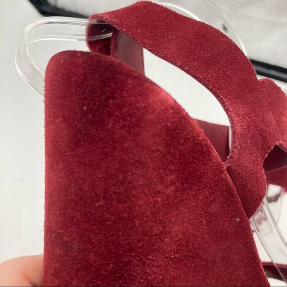 Pedro Garcia | Shoes | Pedro Garcia Suede Leather Wine Red  Pedro Garcia Suede Leather Wine Red Wavy Platform Wedges Womens Hook Closure 10